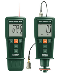 Extech 461880 Vibration Meter + Laser/ Contact Tachometer