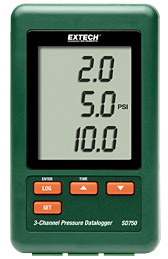 EXTECH SD750( 3 CHANNEL PRESSURE DATALOGGER)